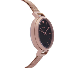OUI & ME Petite Amourette Analogue Black Round Dial Women's Watch- ME010002