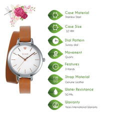 OUI & ME Petite Amourette Analogue White Round Dial Women's Watch- ME010005