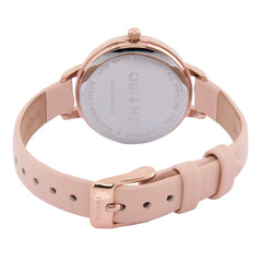 Oui & Me Petite Fleurette Analogue Pink Round Dial Women's Watch- ME010009