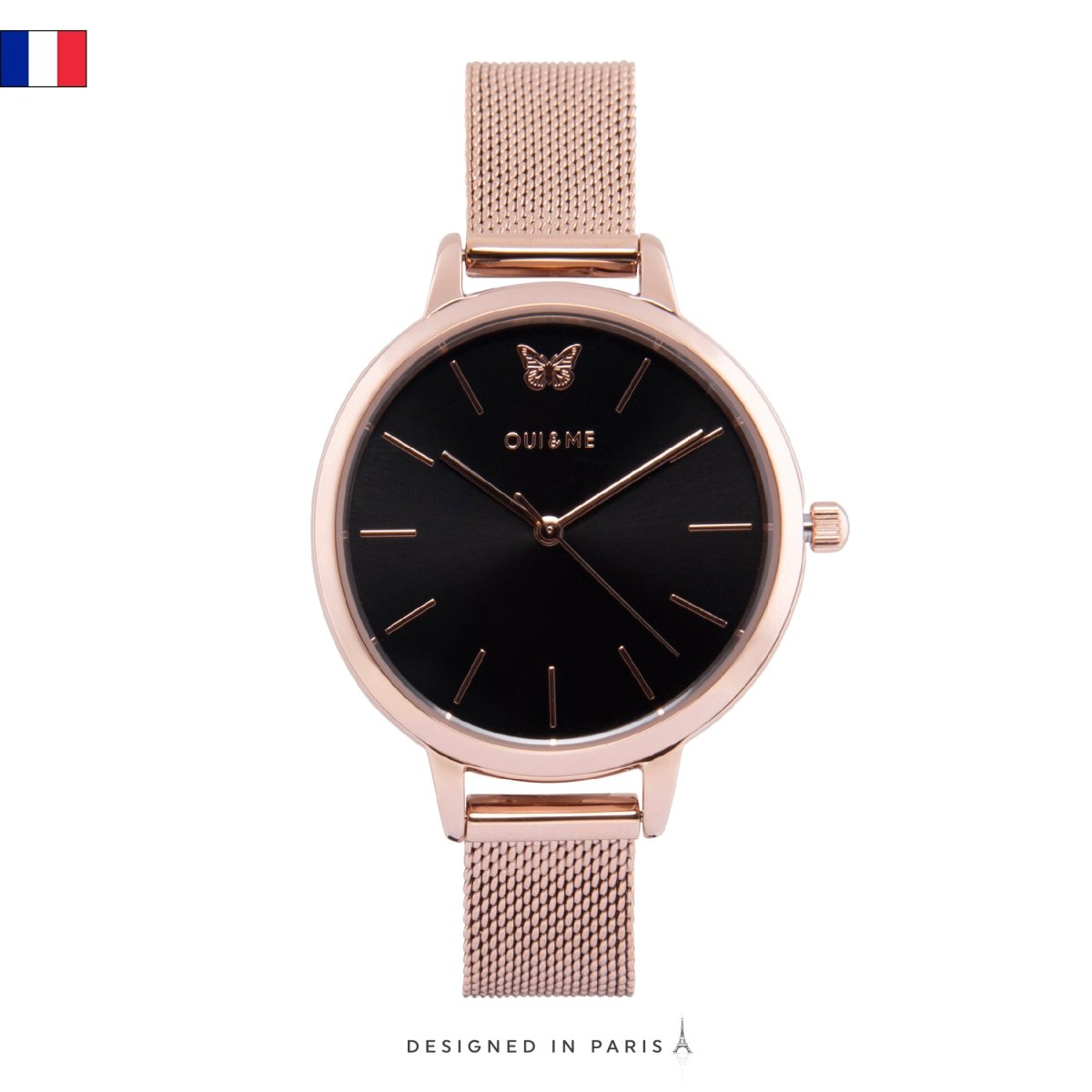 OUI & ME Amourette Analogue Black Round Dial Women's Watch- ME010015 