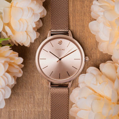 Oui & Me Grande Amourette Analogue Pink Round Dial Women's Watch- ME010021