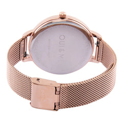 Oui & Me Grande Amourette Analogue Pink Round Dial Women's Watch- ME010021