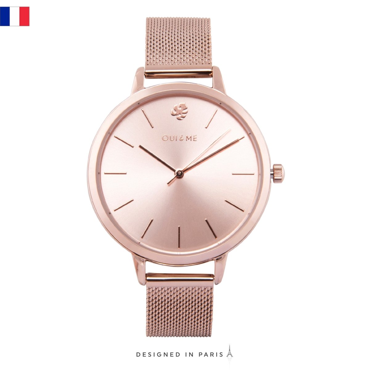Oui & Me Grande Amourette Analogue Pink Round Dial Women's Watch- ME010021
