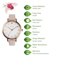 OUI & ME Grande Amourette Analogue White Round Dial Women's Watch- ME010024