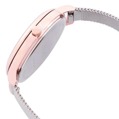 OUI & ME Grande Fleurette Analogue Silver Round Dial Women's Watch- ME010029