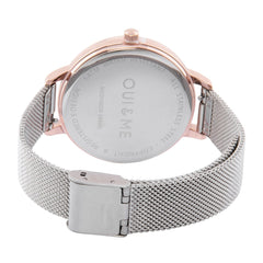 OUI & ME Grande Fleurette Analogue Silver Round Dial Women's Watch- ME010029
