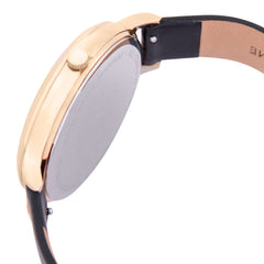 OUI & ME Grande Fleurette Analogue Black Round Dial Women's Watch- ME010030