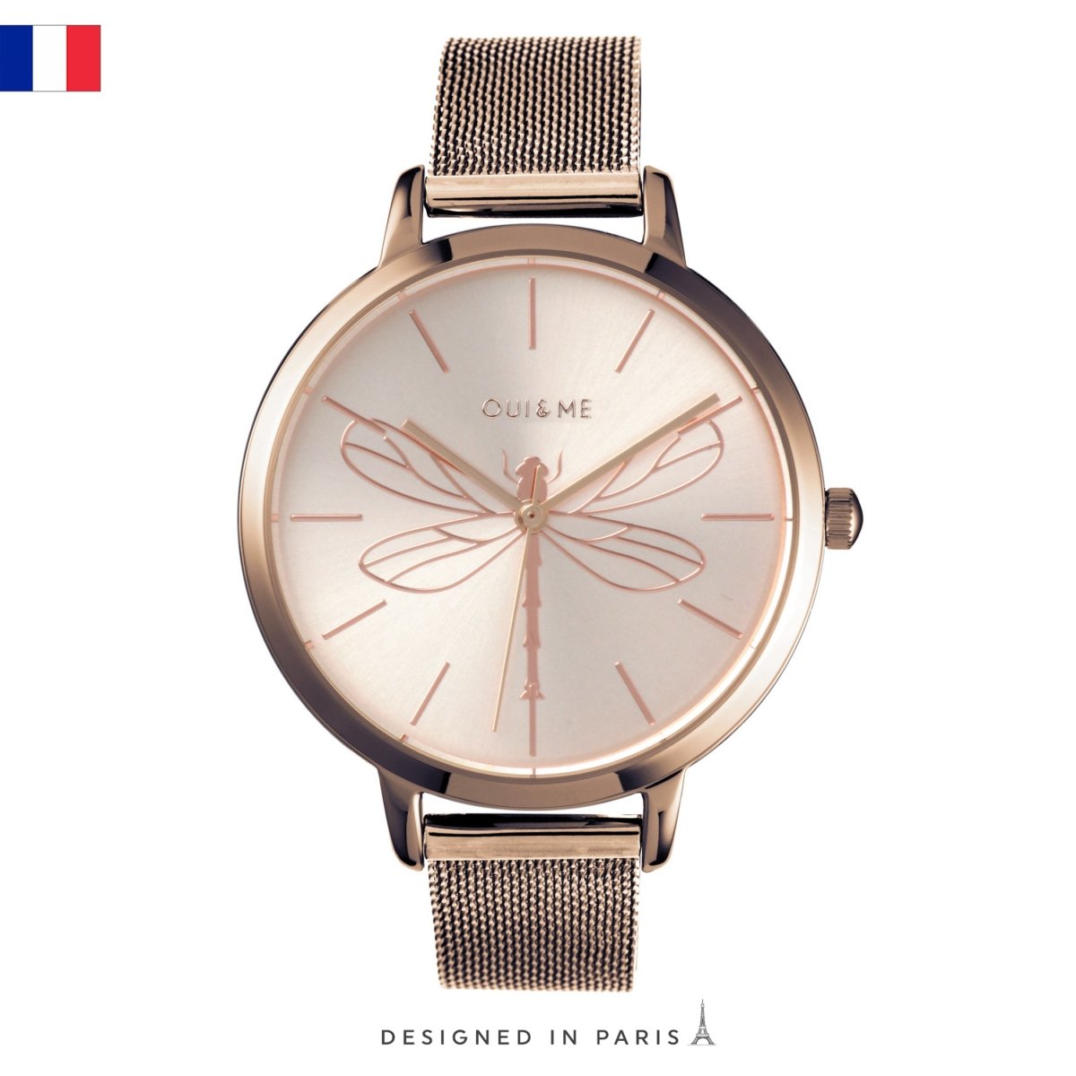 Oui & Me Grande Amourette Analogue Pink Round Dial Women's Watch- ME010035