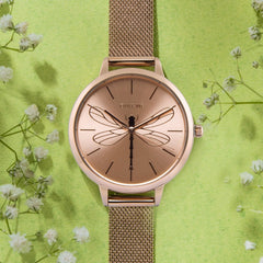 Oui & Me Grande Amourette Analogue Pink Round Dial Women's Watch- ME010035