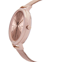 Oui & Me Grande Amourette Analogue Pink Round Dial Women's Watch- ME010035