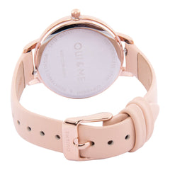 Oui & Me Fleurette Analogue Pink Round Dial Women's Watch- ME010038