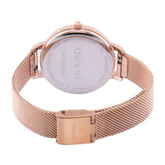 Oui & Me Fleurette Analogue Pink Round Dial Women's Watch- ME010043