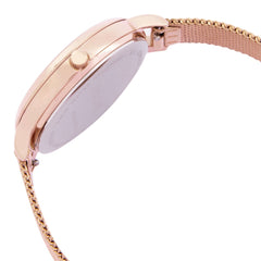 Oui & Me Fleurette Analogue Pink Round Dial Women's Watch- ME010043