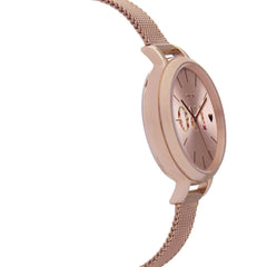 Oui & Me Petite Fleurette Analogue Pink Round Dial Women's Watch- ME010044
