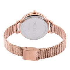 Oui & Me Petite Fleurette Analogue Pink Round Dial Women's Watch- ME010044