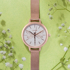 OUI & ME Petite Amourette Analogue White Round Dial Women's Watch- ME010046