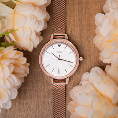 OUI & ME Petite Amourette Analogue White Round Dial Women's Watch- ME010051