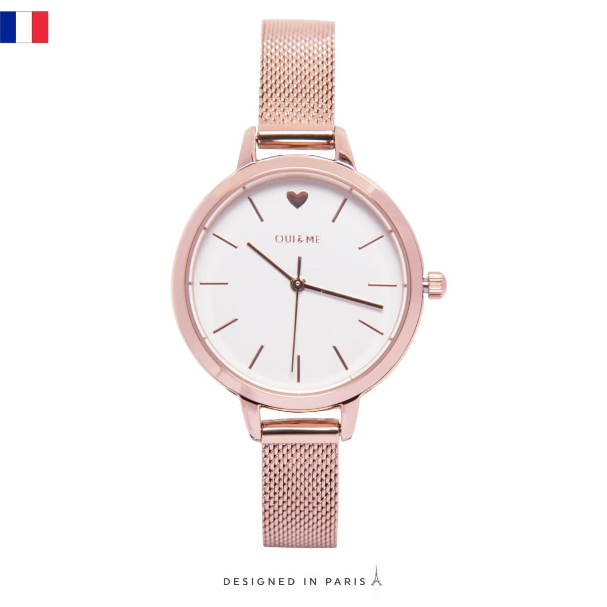 OUI & ME Petite Amourette Analogue White Round Dial Women's Watch- ME010051 