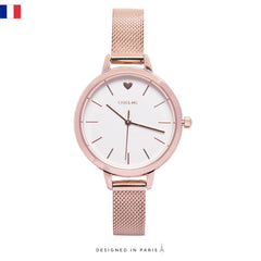 OUI & ME Petite Amourette Analogue White Round Dial Women's Watch- ME010051