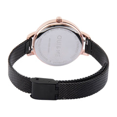 OUI & ME Petite Amourette Analogue Black Round Dial Women's Watch- ME010055