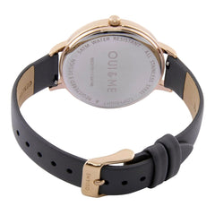OUI & ME Petite Fleurette Analogue Grey Round Dial Women's Watch- ME010061