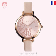 Oui & Me Petite Fleurette Analogue Pink Round Dial Women's Watch- ME010064
