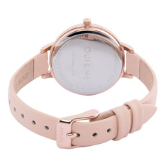 Oui & Me Petite Fleurette Analogue Pink Round Dial Women's Watch- ME010064