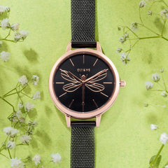 OUI & ME Amourette Analogue Black Round Dial Women's Watch- ME010070