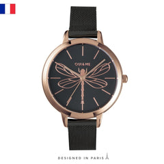 OUI & ME Amourette Analogue Black Round Dial Women's Watch- ME010070