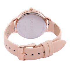 Oui & Me Fleurette Analogue Pink Round Dial Women's Watch- ME010076