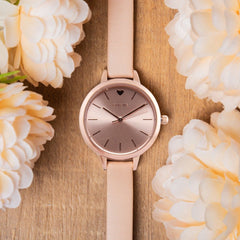 Oui & Me Petite Amourette Analogue Pink Round Dial Women's Watch- ME010092