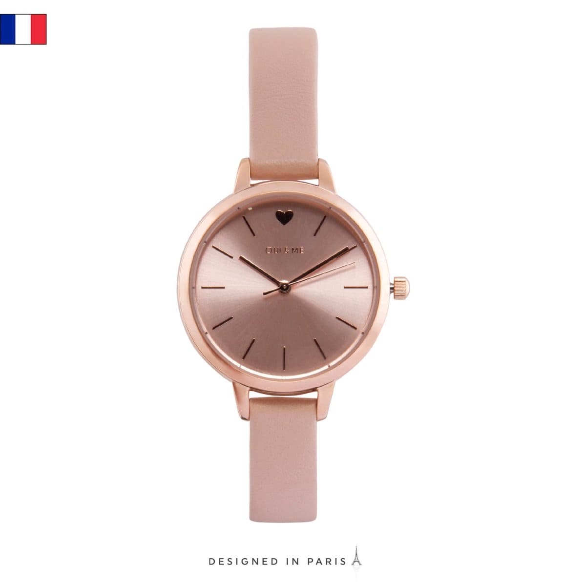 Oui & Me Petite Amourette Analogue Pink Round Dial Women's Watch- ME010092