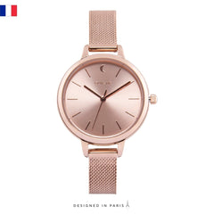 Oui & Me Petite Amourette Analogue Pink Round Dial Women's Watch- ME010095