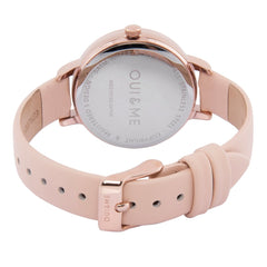 Oui & Me Amourette Analogue Pink Round Dial Women's Watch- ME010100