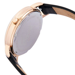 OUI & ME Fleurette Analogue Black Round Dial Women's Watch- ME010101