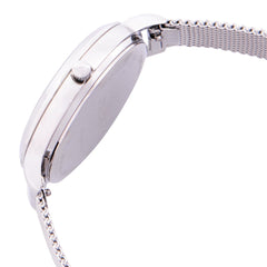 OUI & ME Fleurette Analogue Silver Round Dial Women's Watch- ME010104