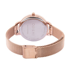 Oui & Me Fleurette Analogue Pink Round Dial Women's Watch- ME010105
