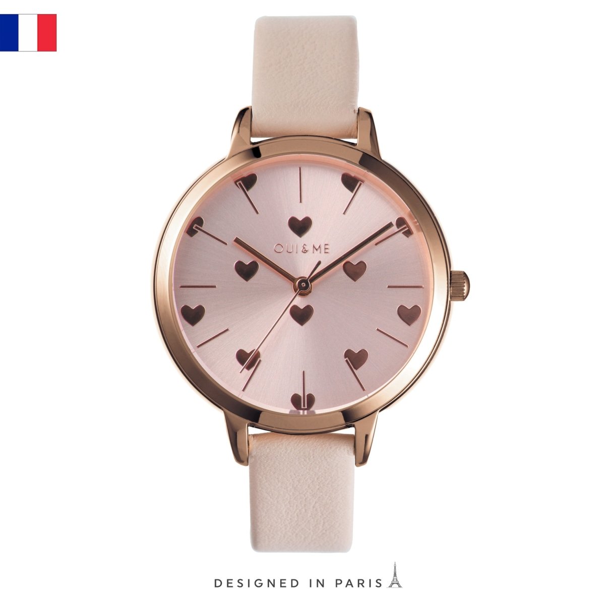 Oui & Me Amourette Analogue Pink Round Dial Women's Watch- ME010106