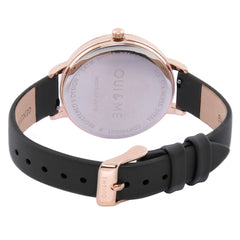 OUI & ME Grande Fleurette Analogue Grey Round Dial Women's Watch- ME010107