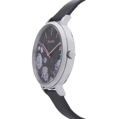 OUI & ME Grande Fleurette Analogue Grey Round Dial Women's Watch- ME010110