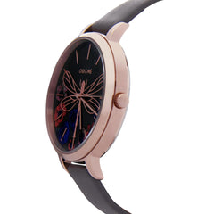 OUI & ME Grande Fleurette Analogue Grey Round Dial Women's Watch- ME010111