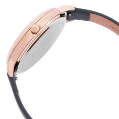 OUI & ME Grande Fleurette Analogue Grey Round Dial Women's Watch- ME010111