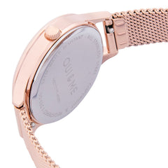 Oui & Me Grande Fleurette Analogue Pink Round Dial Women's Watch- ME010112