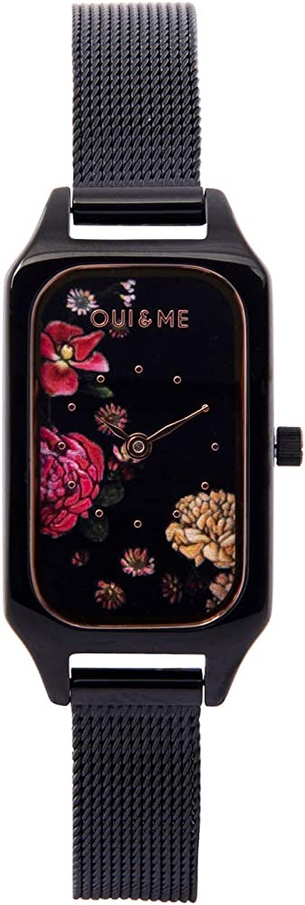 OUI & ME Finette Analogue Black Rectangle Dial Women's Watch- ME010122 