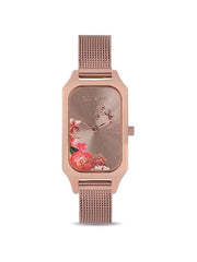 Oui & Me Finette Analogue Pink Rectangle Dial Women's Watch- ME010123