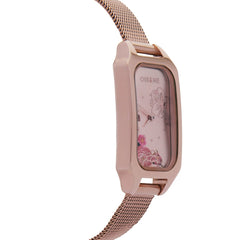Oui & Me Finette Analogue Pink Rectangle Dial Women's Watch- ME010123