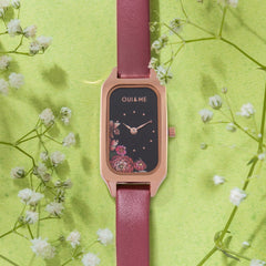 OUI & ME Finette Analogue Black Rectangle Dial Women's Watch- ME010124