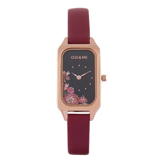 OUI & ME Finette Analogue Black Rectangle Dial Women's Watch- ME010124 