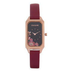 OUI & ME Finette Analogue Black Rectangle Dial Women's Watch- ME010124
