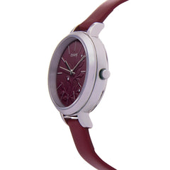 Oui & Me Petite Fleurette Analogue Red Round Dial Women's Watch- ME010133
